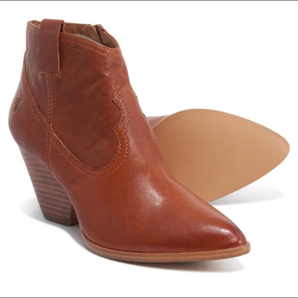 NEW Frye Reina Western Ankle Boots - 9M